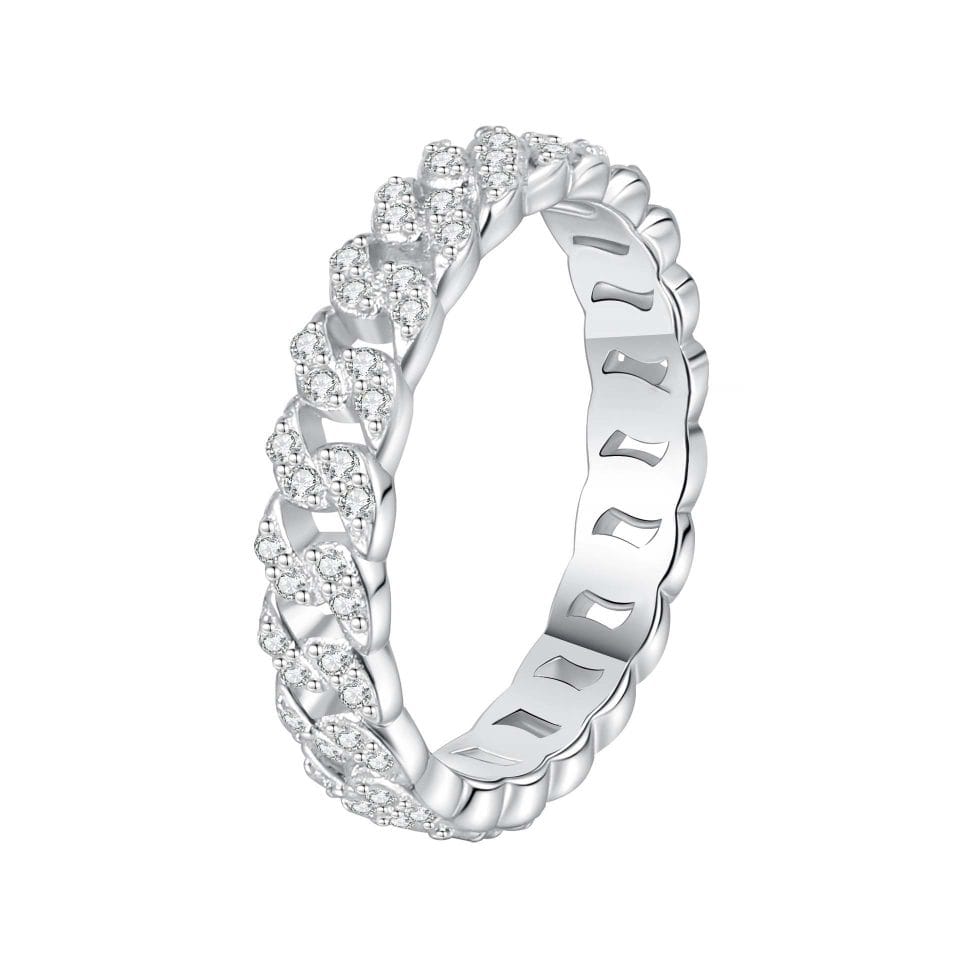 0.44ct Eternity Ring | 925 Silver Starry Band