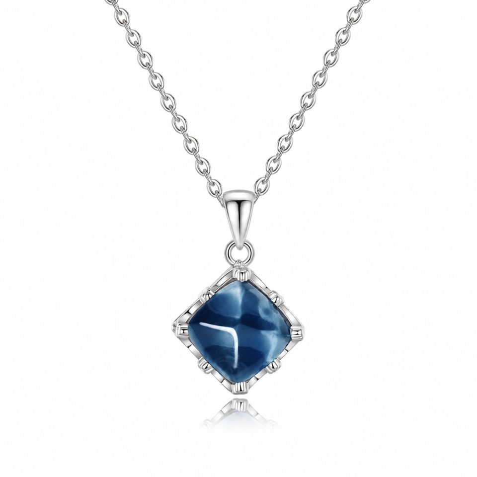 London Blue Topaz Sugarloaf Cut Jewelry Set, Pendant / Ring / Earring Available
